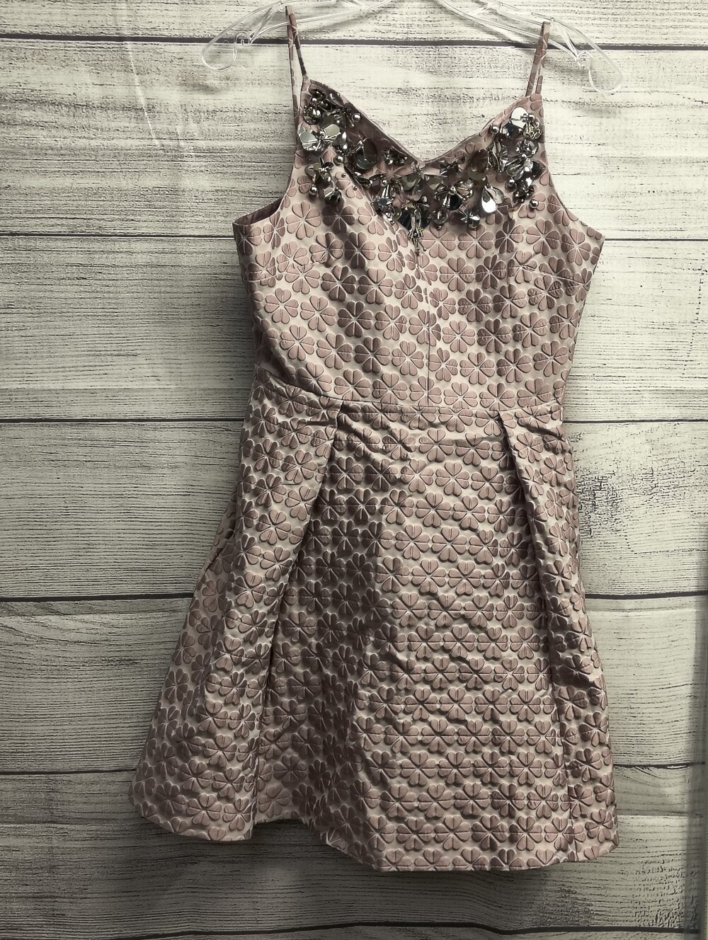 Spade Lavender Flora Embellished Mini Dress Size 4